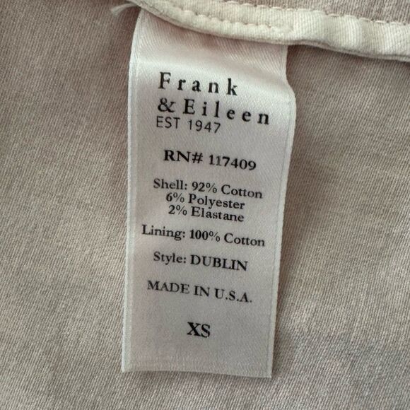 Frank & Eileen Dublin Italian Performance Denim Blazer Jacket in Pink Size XS - Picture 7 of 8